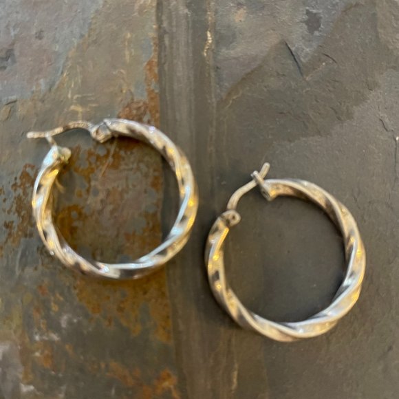 3 Pairs Silver Earrings - Picture 3 of 3